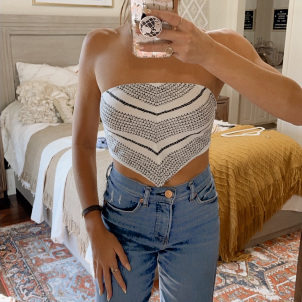American Threads Bandana Top